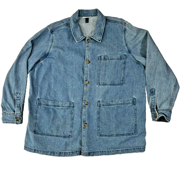 Universal Thread Jackets & Blazers - Universal Thread Barn Chore Coat Denim Jean Pouch Pockets Women' Size XL Utility